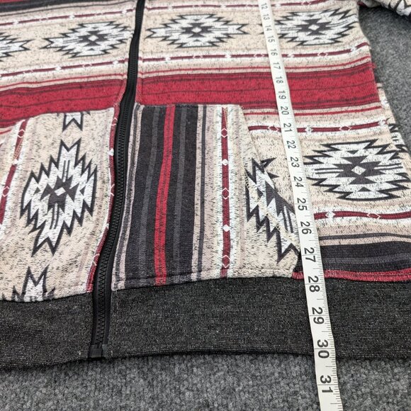 BROOKLYN CLOTH Jacket Men's XL Multicolor Southwest Full Zip Hooded Long Sleeve - Picture 14 of 14